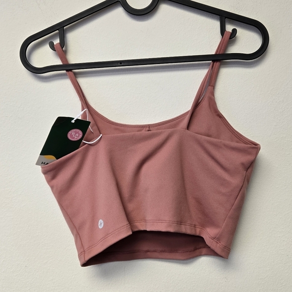 Halara Basic Padded Workout Cropped Tank Top Dusty Rose S - Picture 6 of 9